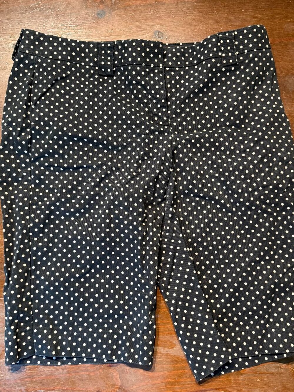 Black and White Polka Dot Shorts by Express Size 10